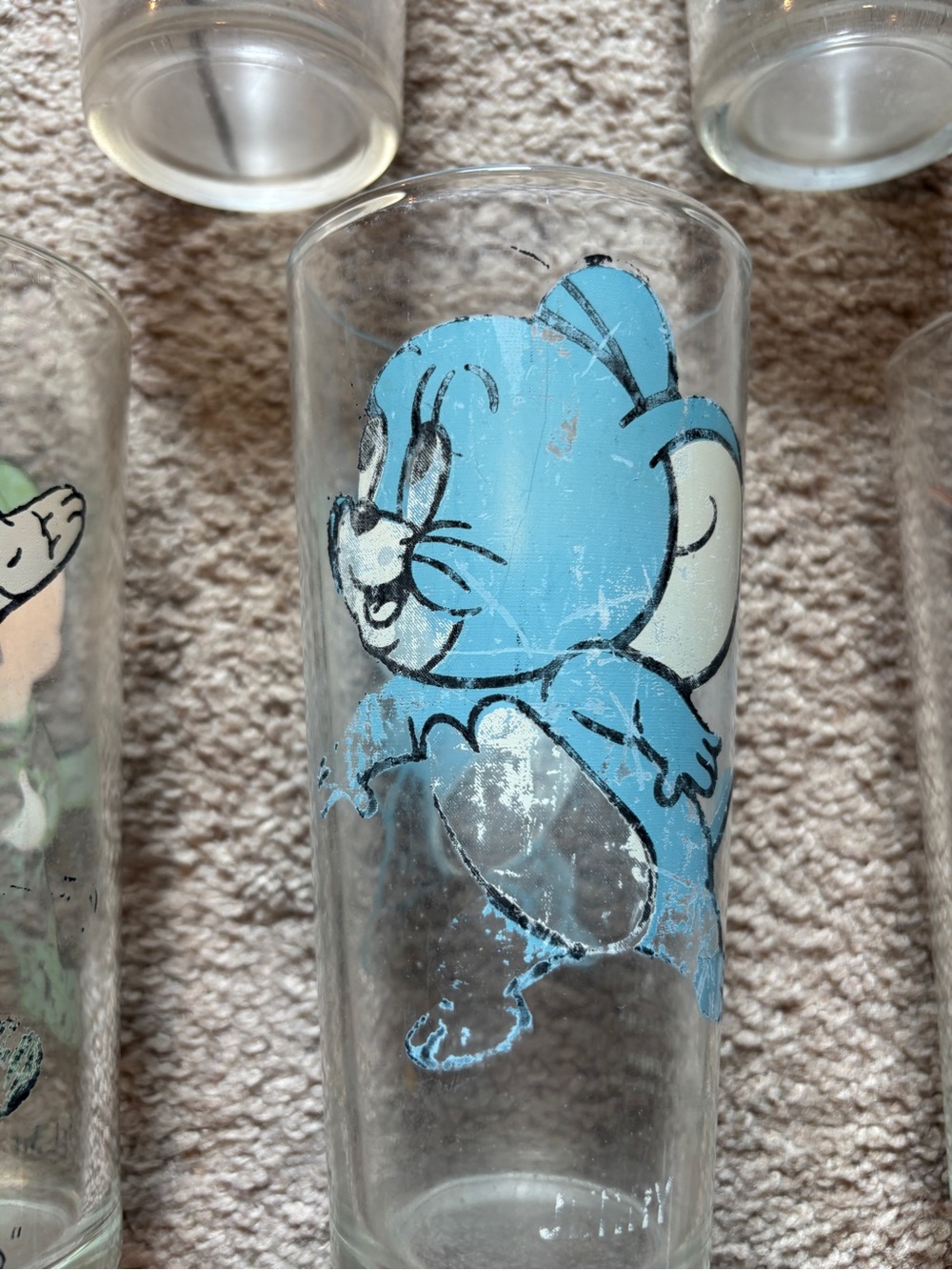 Vintage Pepsi cola Glass Tumblers set 4